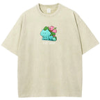 Cute Parent & Kid Bulbasaur Vintage T-Shirt