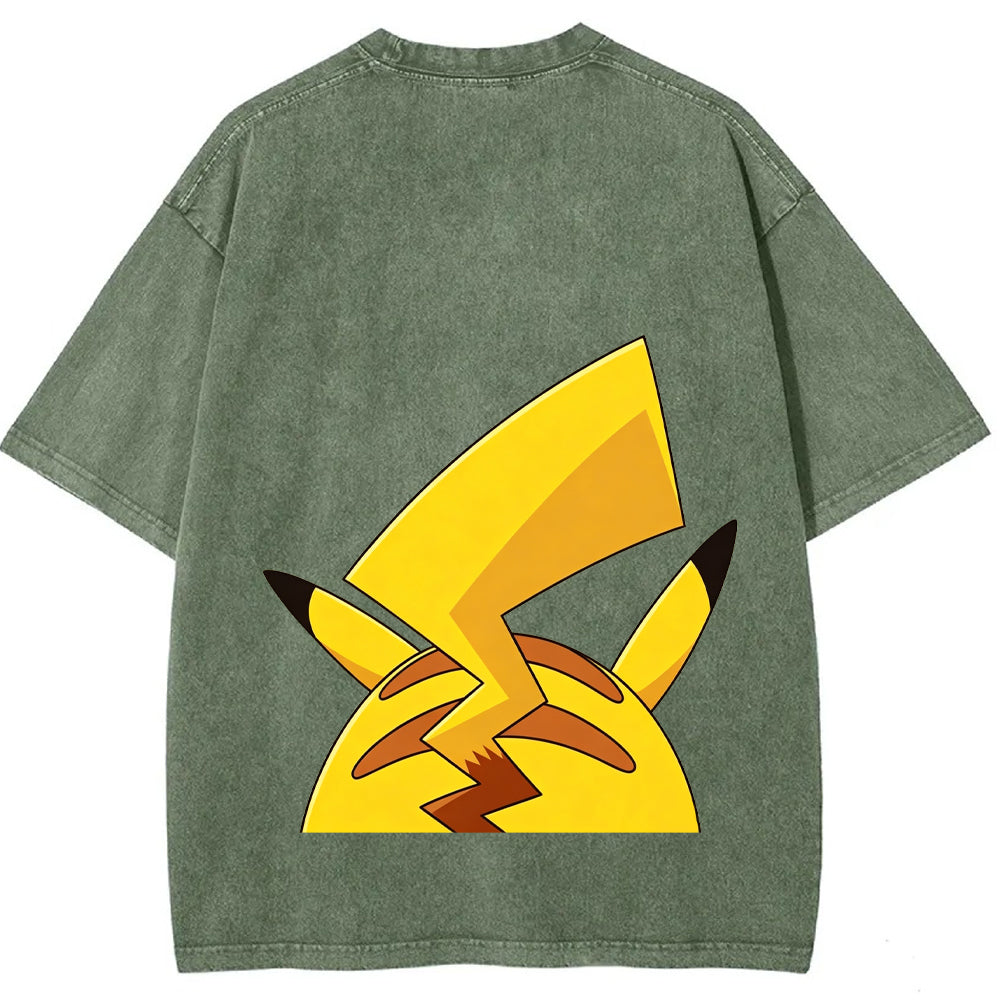 Pikachu Cartoon Tee | Pokemon Anime