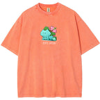 Cute Parent & Kid Bulbasaur Vintage T-Shirt