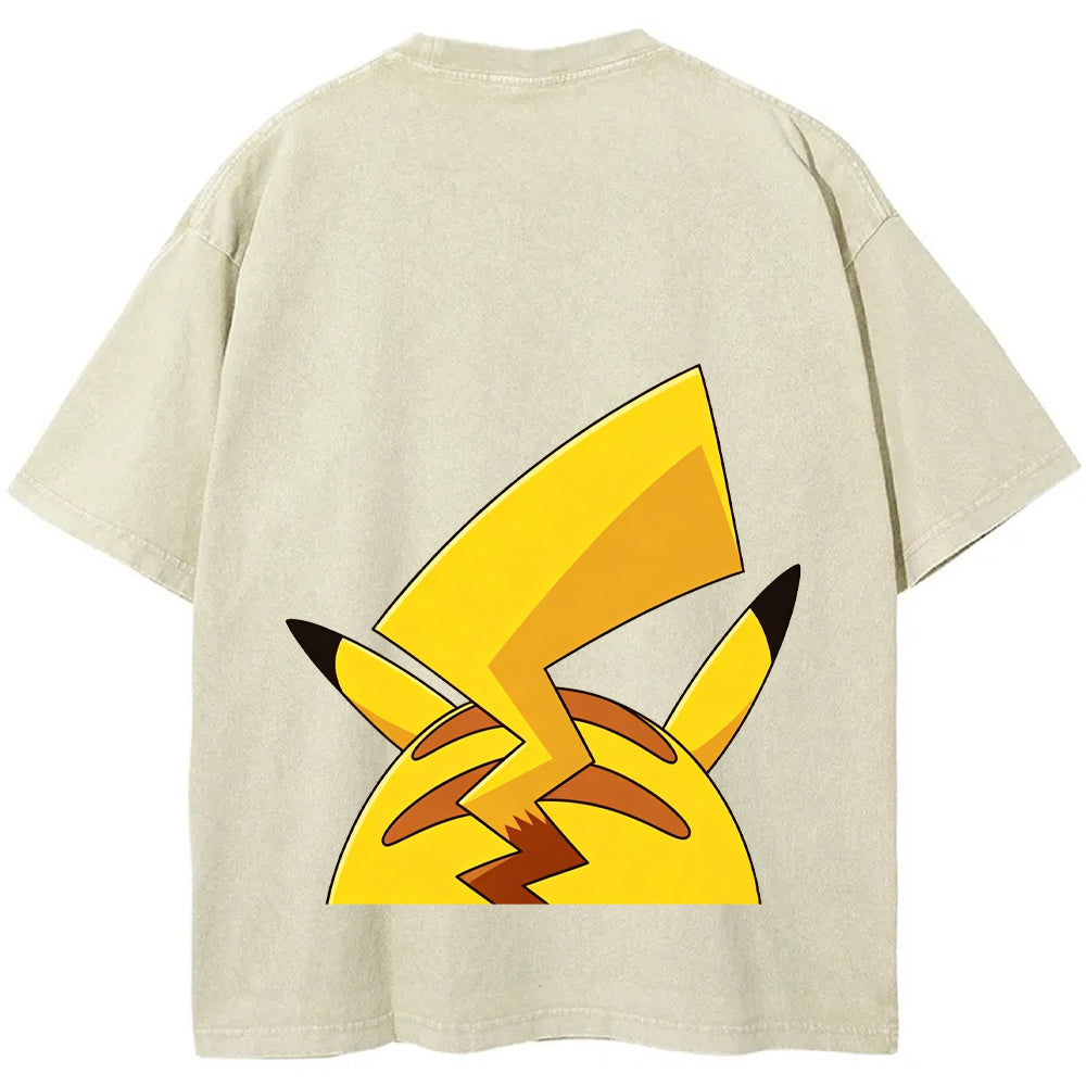 Pikachu Cartoon Tee | Pokemon Anime