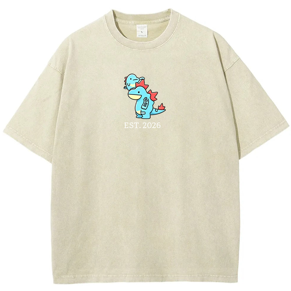 Cute Parent & Kid Feraligatr Vintage Washed T-Shirt Main image