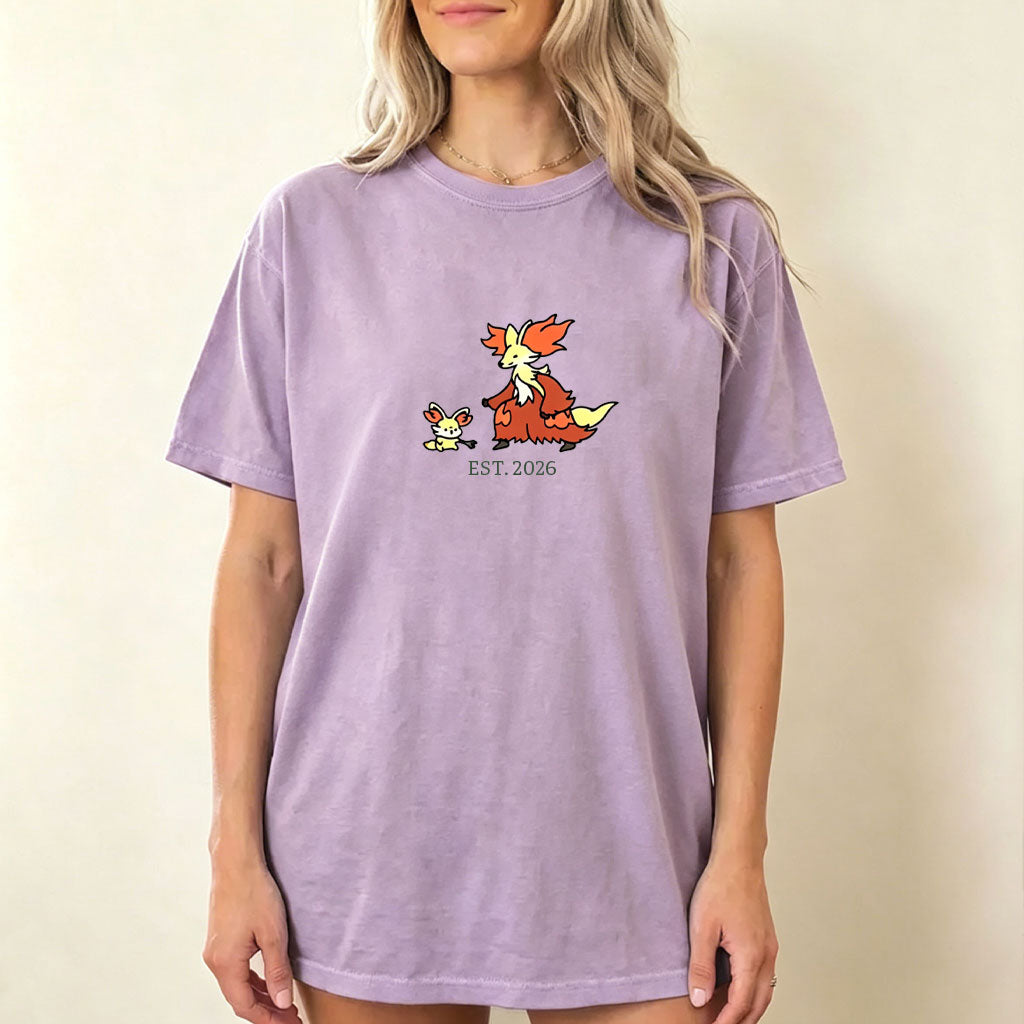 Cute Parent & Kid Delphox Vintage Washed T-Shirt Main image
