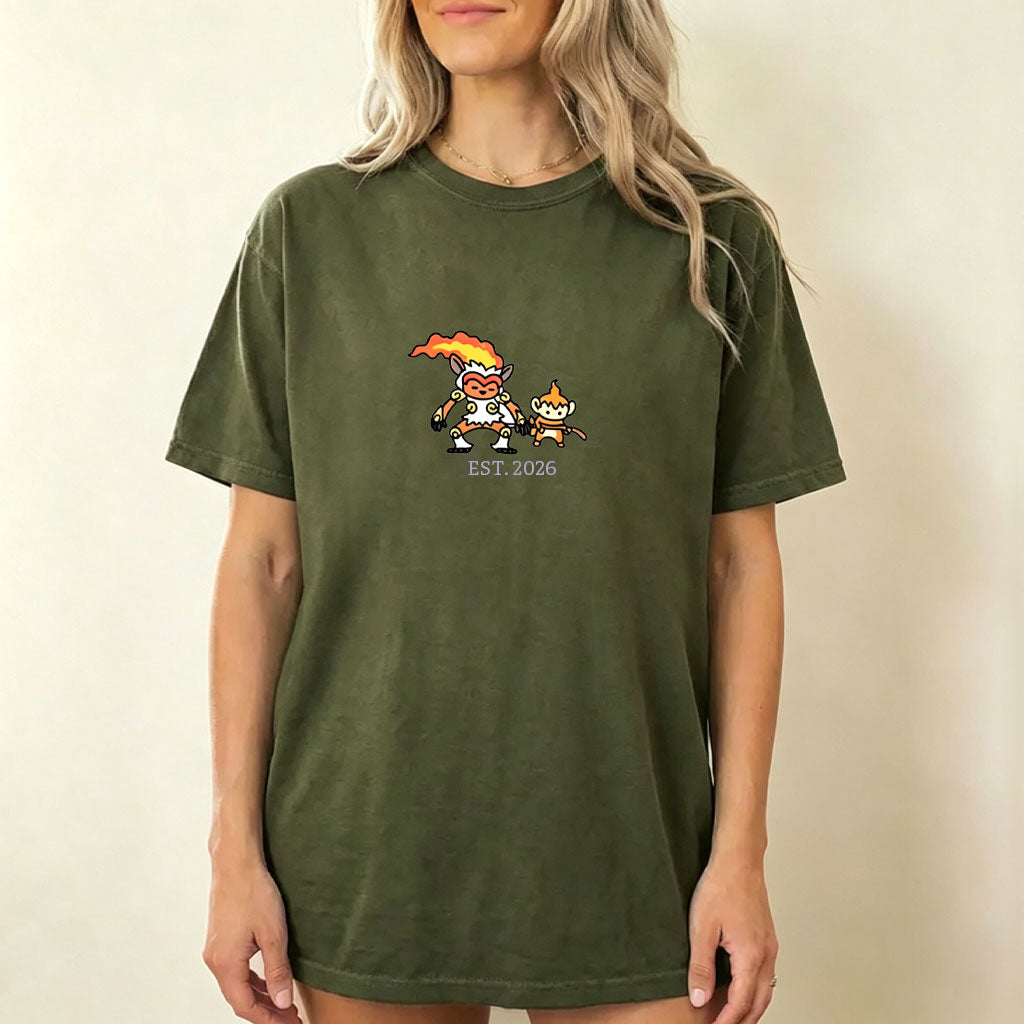 Cute Parent & Kid Infernape Vintage Washed T-Shirt Secondary image