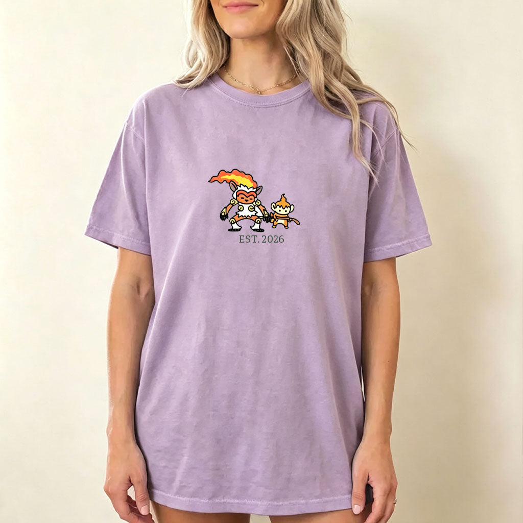 Cute Parent & Kid Infernape Vintage Washed T-Shirt Main image