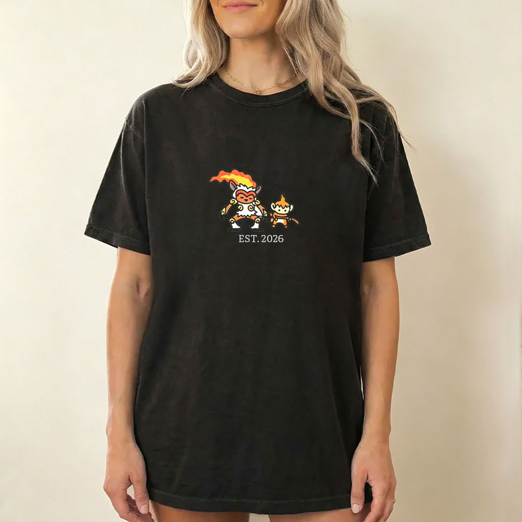 Cute Parent & Kid Infernape Vintage Washed T-Shirt