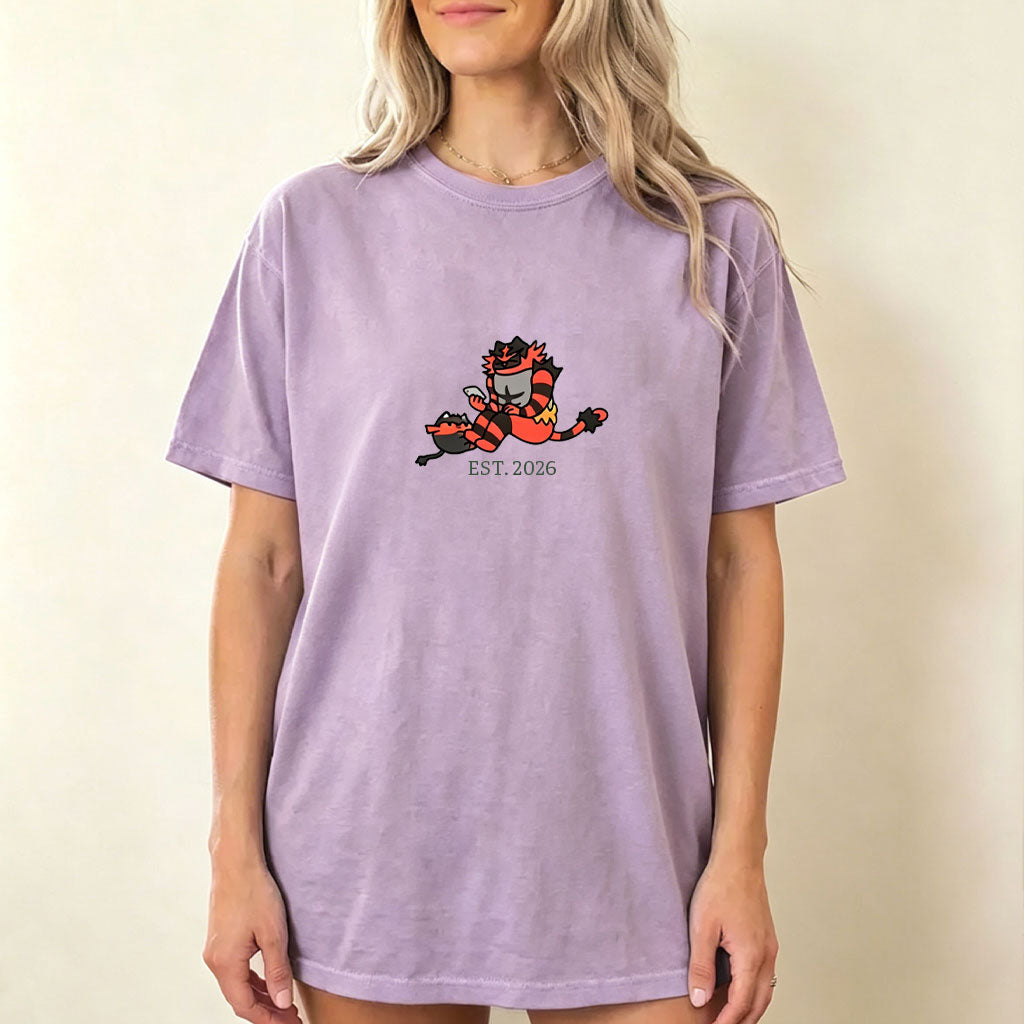 Cute Parent & Kid Incineroar Vintage Washed T-Shirt Main image
