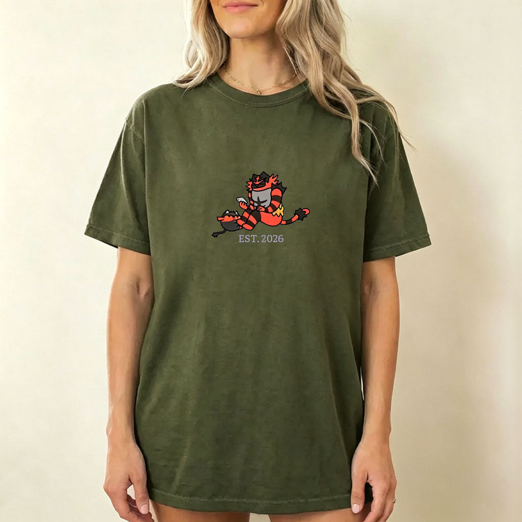 Cute Parent & Kid Incineroar Vintage Washed T-Shirt