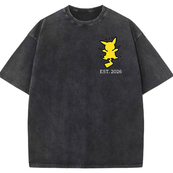 ront & Back Multi Pokemon Silhouette Family Tee | Pokemon Anime