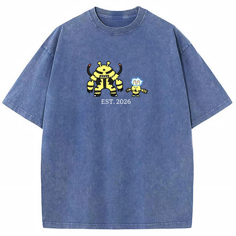 Cute Parent & Kid Electivire Vintage Washed T-Shirt
