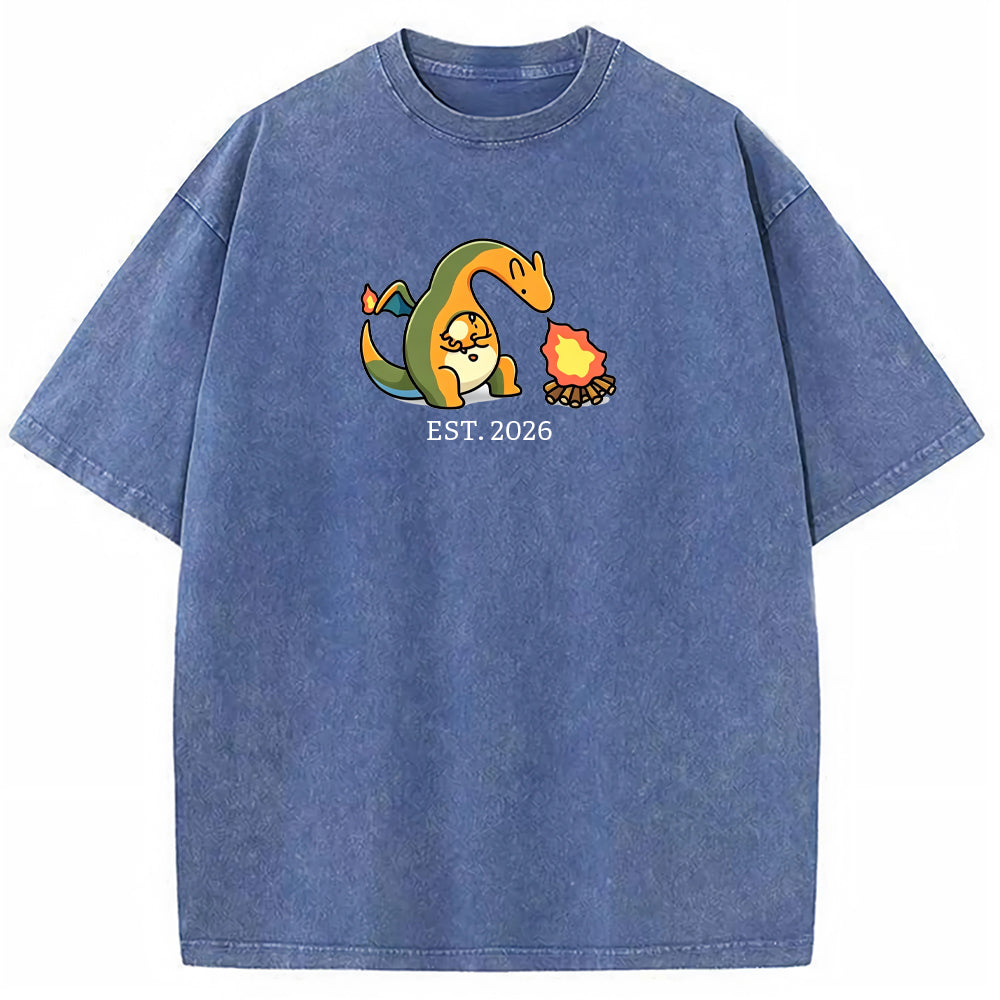 Cute Parent & Kid Charmeleon Vintage Washed T-Shirt Main image