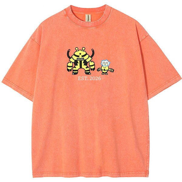 Cute Parent & Kid Electivire Vintage Washed T-Shirt