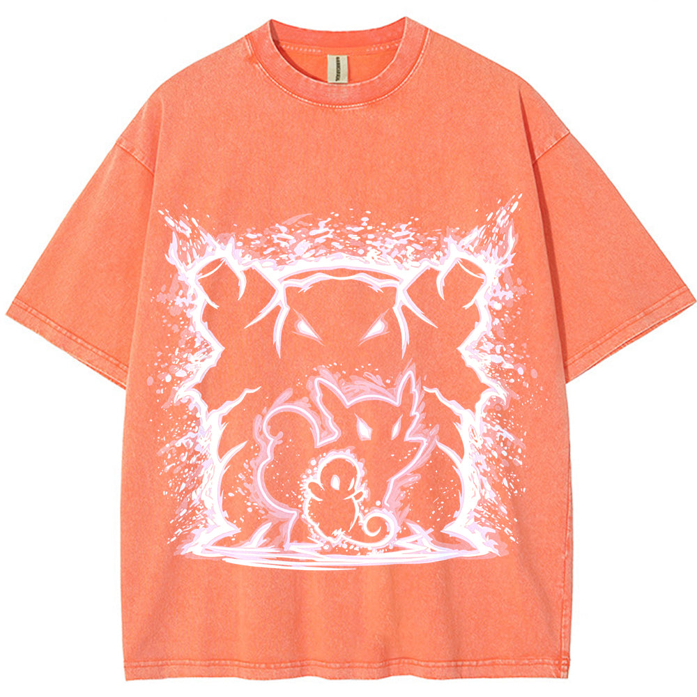 Cosmic Squirtle Evolution Galaxy Neon Vintage Tee | Pokemon Anime