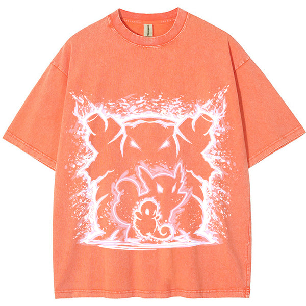 Cosmic Squirtle Evolution Galaxy Neon Vintage Tee | Pokemon Anime