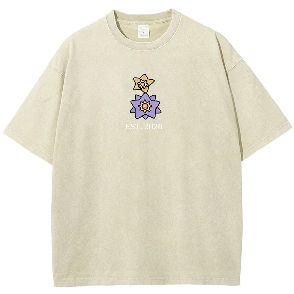 Cute Parent & Kid Starmie Vintage Washed T-Shirt Main image