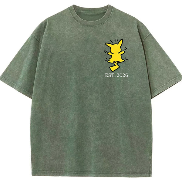 ront & Back Multi Pokemon Silhouette Family Tee | Pokemon Anime