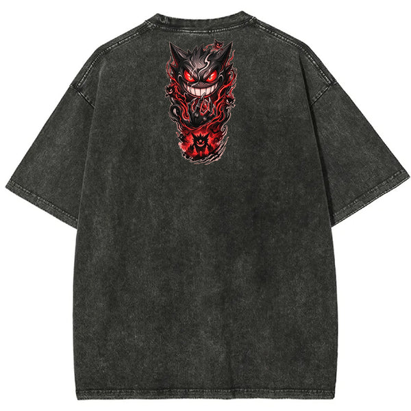 Oriental Cloud Gengar Tattoo Tee | Pokemon Anime