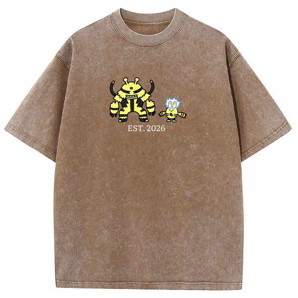 Cute Parent & Kid Electivire Vintage Washed T-Shirt
