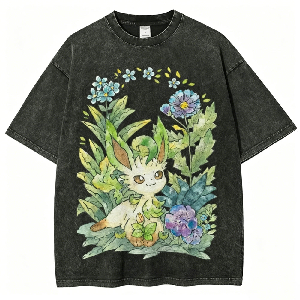 Forest Leaf Guardian Unisex Vintage Washed Tee Secondary image