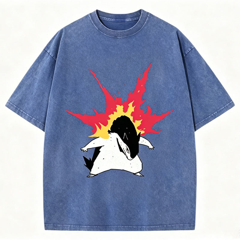 Pokémon Typhlosion Unisex Vintage Washed Tee Secondary image