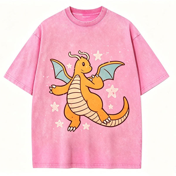 Pokémon Dragonite Unisex Vintage Washed Tee