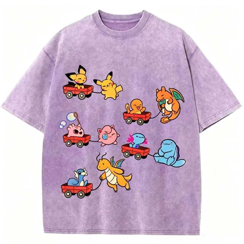 Pokémon Advanced Form Unisex Vintage Washed Tee