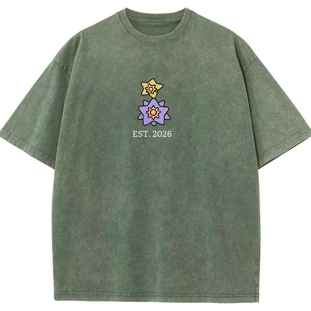 Cute Parent & Kid Starmie Vintage Washed T-Shirt