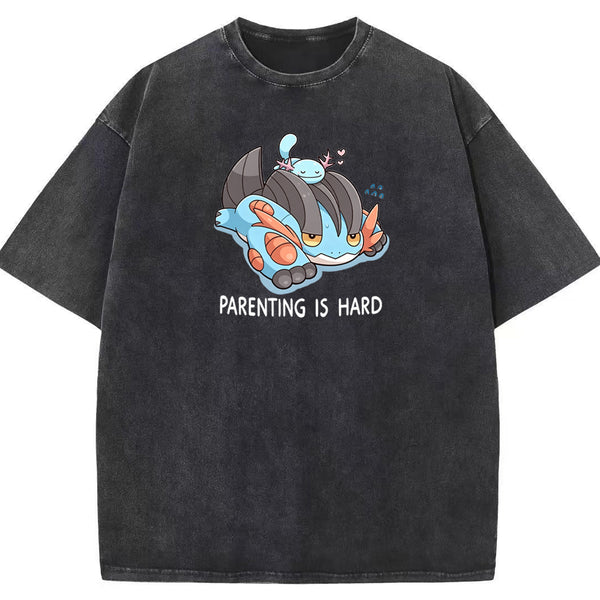 Parenting Is Hard Mudkip Parent Vintage Washed T-Shirt