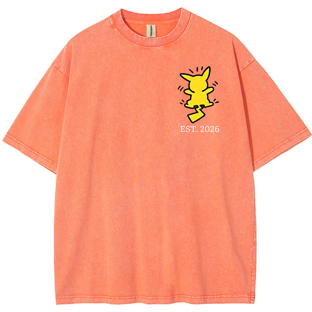 ront & Back Multi Pokemon Silhouette Family Tee | Pokemon Anime Main image
