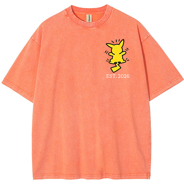 ront & Back Multi Pokemon Silhouette Family Tee | Pokemon Anime