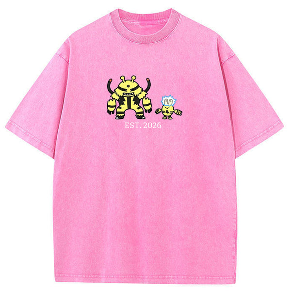 Cute Parent & Kid Electivire Vintage Washed T-Shirt