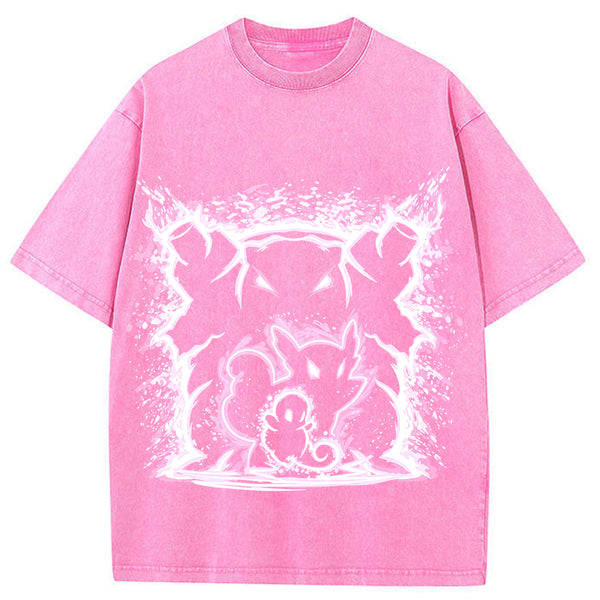 Cosmic Squirtle Evolution Galaxy Neon Vintage Tee | Pokemon Anime