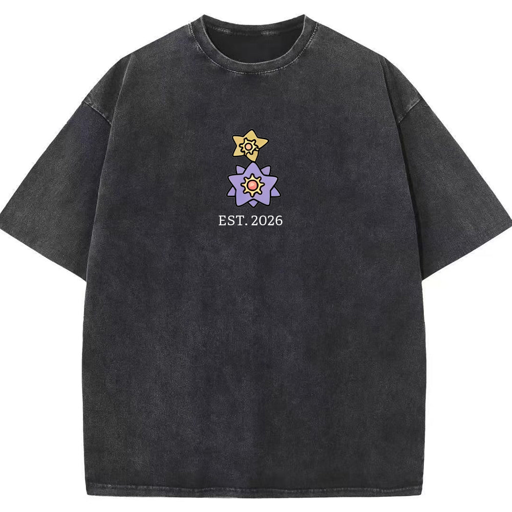 Cute Parent & Kid Starmie Vintage Washed T-Shirt