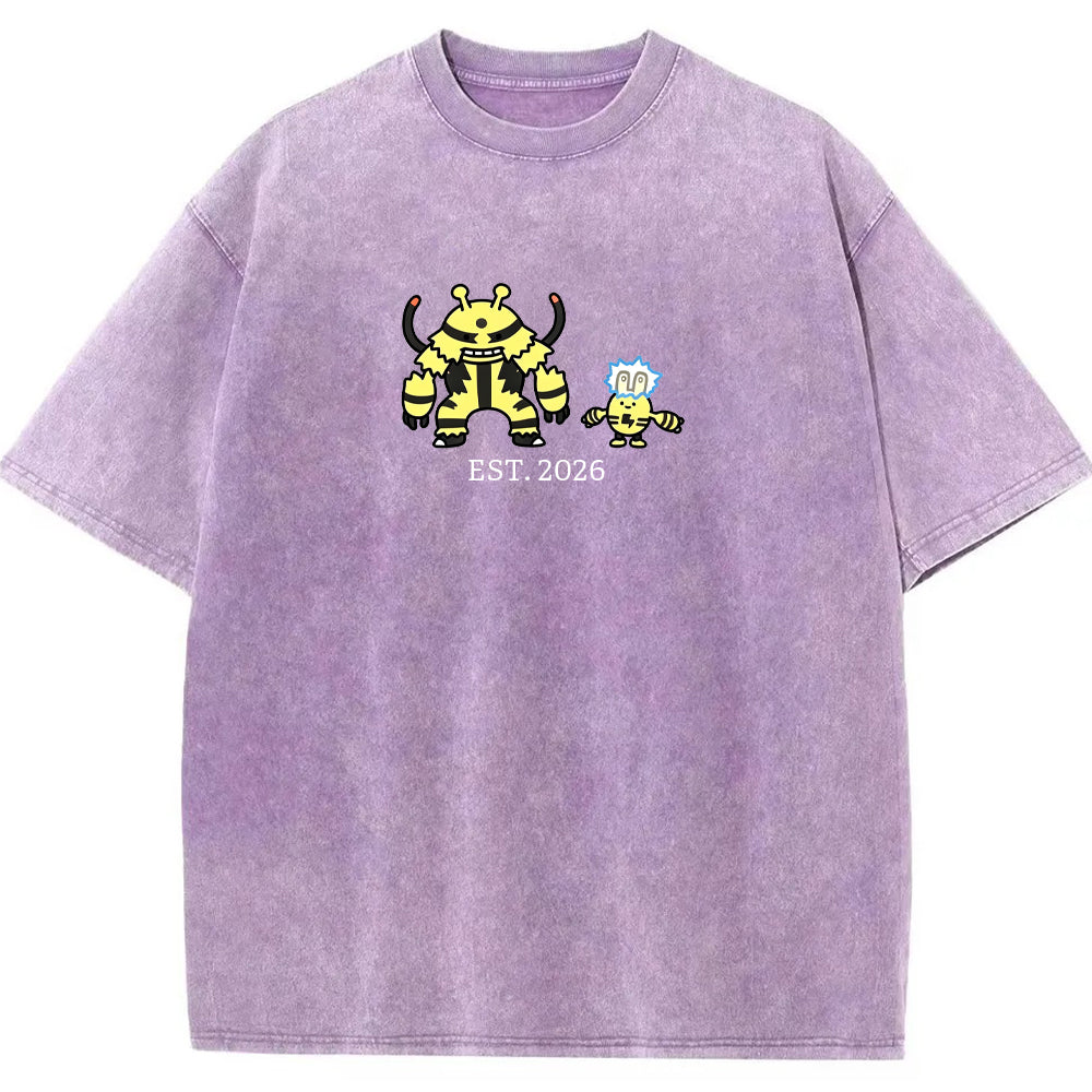 Cute Parent & Kid Electivire Vintage Washed T-Shirt