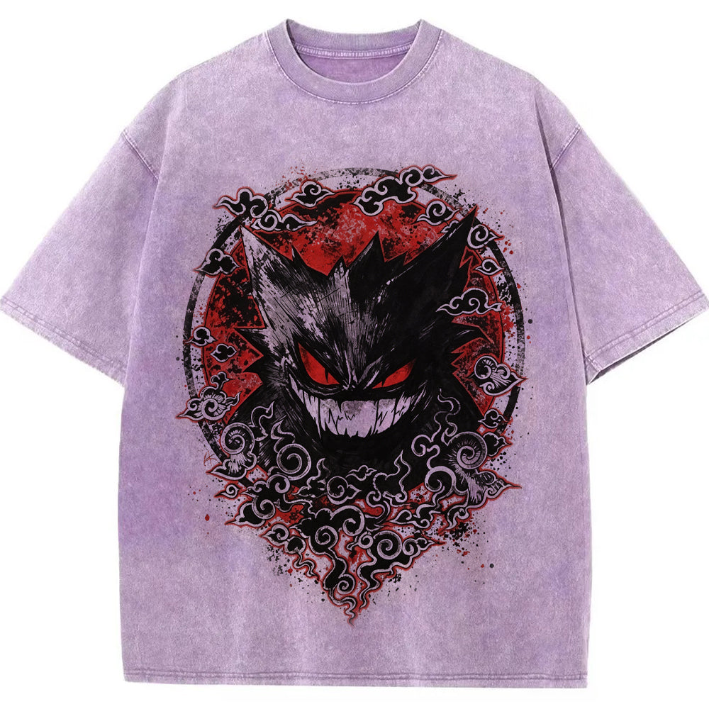 Oriental Cloud Gengar Tattoo Tee | Pokemon Anime