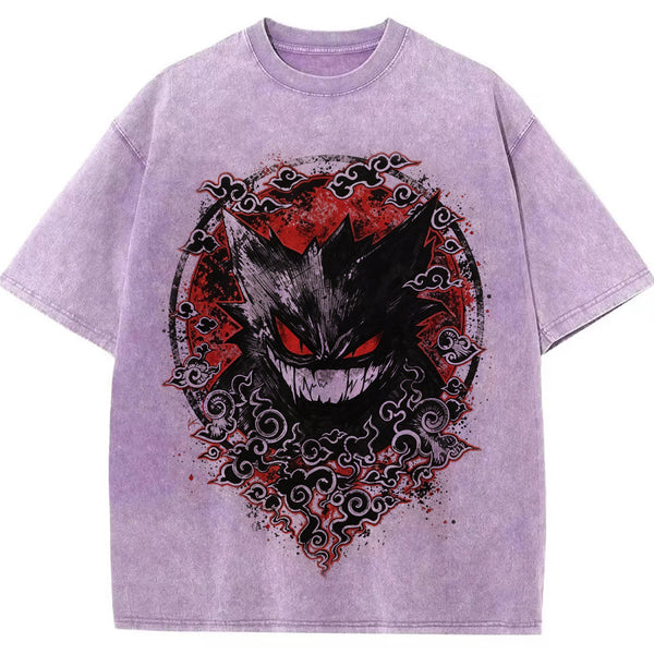 Oriental Cloud Gengar Tattoo Tee | Pokemon Anime