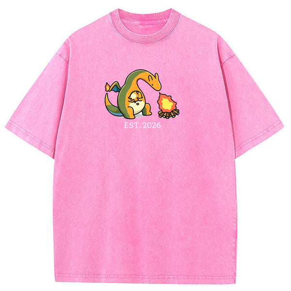Cute Parent & Kid Charmeleon Vintage Washed T-Shirt