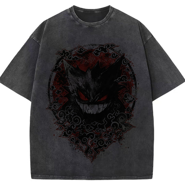 Oriental Cloud Gengar Tattoo Tee | Pokemon Anime