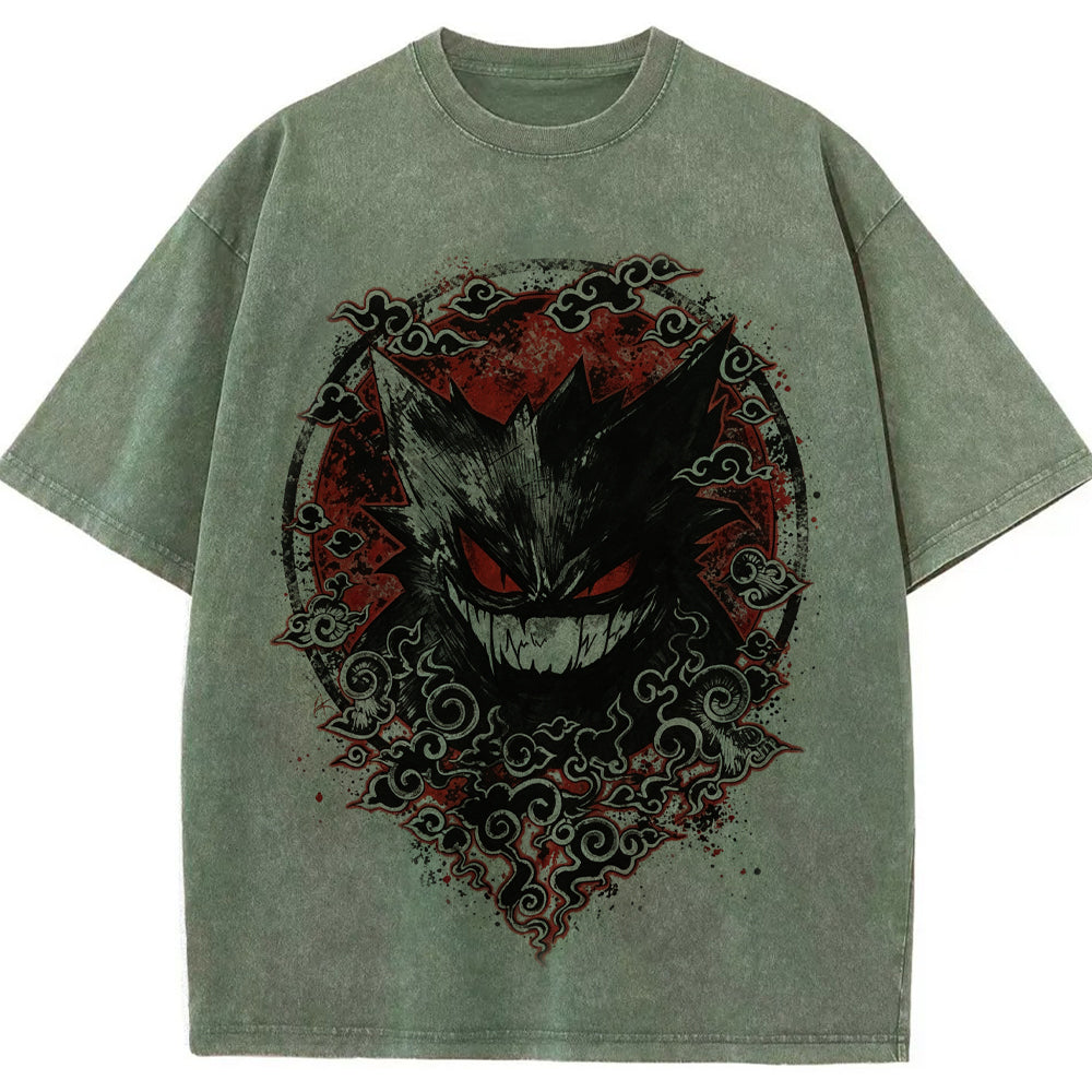 Oriental Cloud Gengar Tattoo Tee | Pokemon Anime