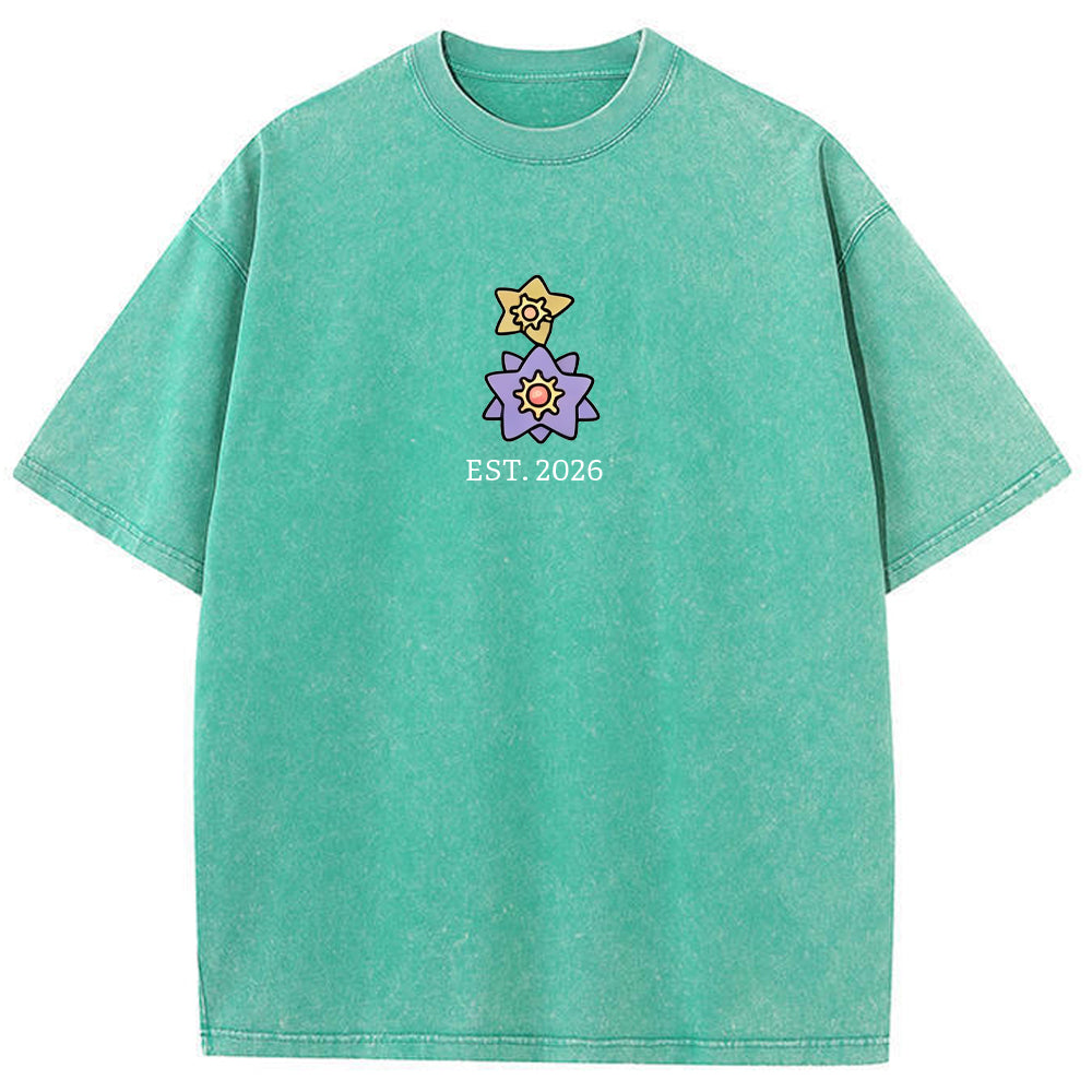 Cute Parent & Kid Starmie Vintage Washed T-Shirt