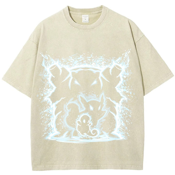 Cosmic Squirtle Evolution Galaxy Neon Vintage Tee | Pokemon Anime