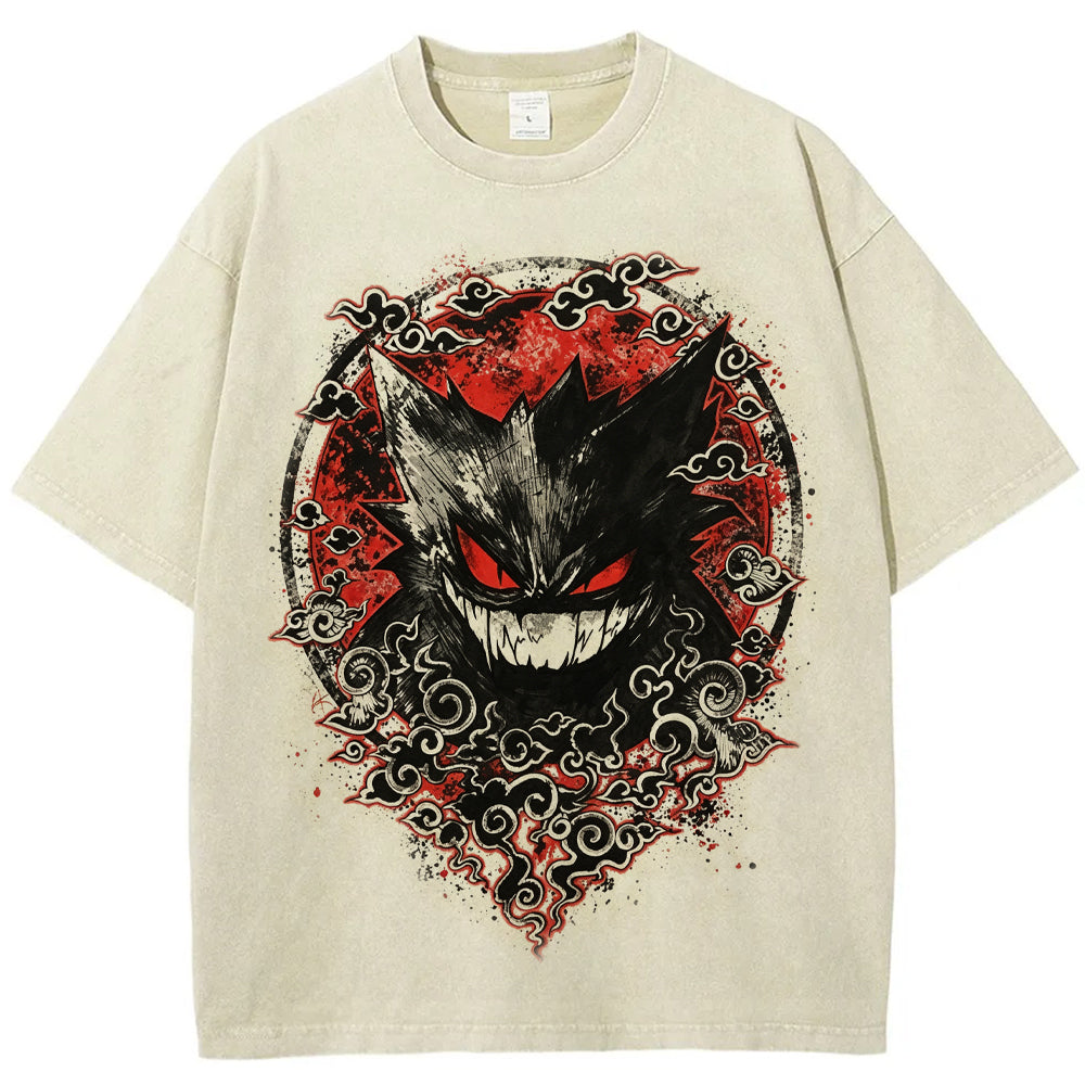 Oriental Cloud Gengar Tattoo Tee | Pokemon Anime Main image