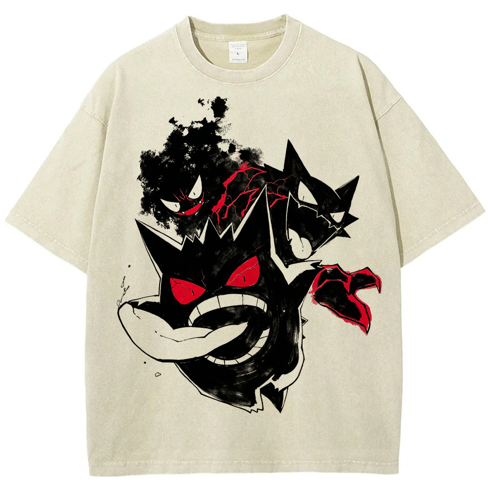 Ink Smoke Gengar Evolution Tee | Pokemon Anime Main image