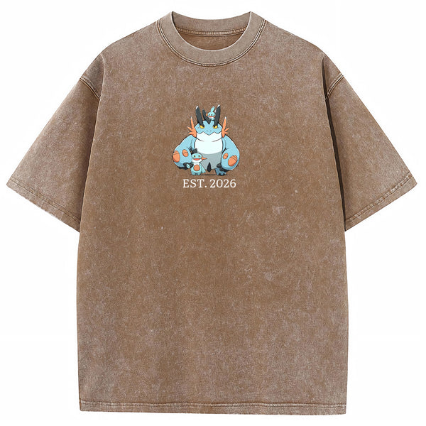 Cute Parent & Kid Swampert Vintage Washed T-Shirt