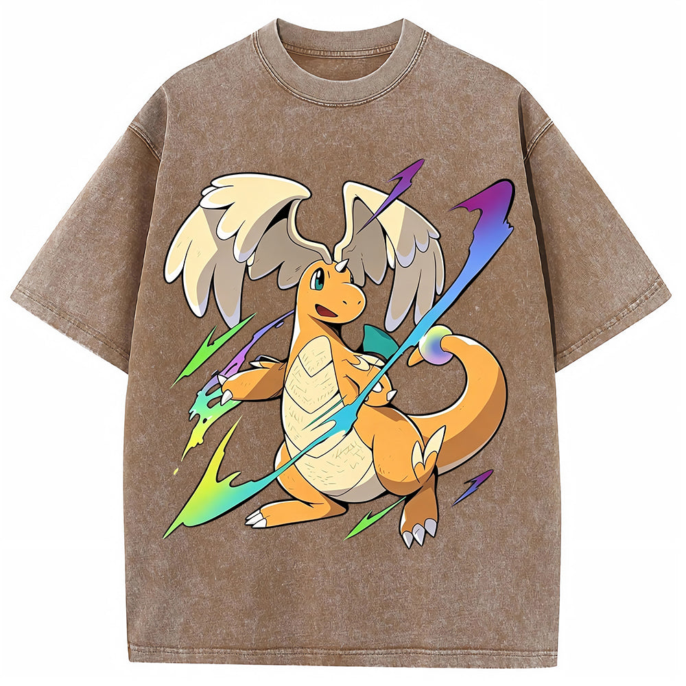 Flying Dragonite Neon Lightning Anime Sweatshirt Secondary image