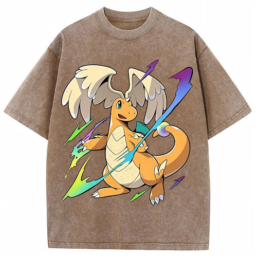 Flying Dragonite Neon Lightning Anime Sweatshirt