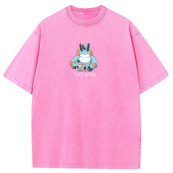 Cute Parent & Kid Swampert Vintage Washed T-Shirt