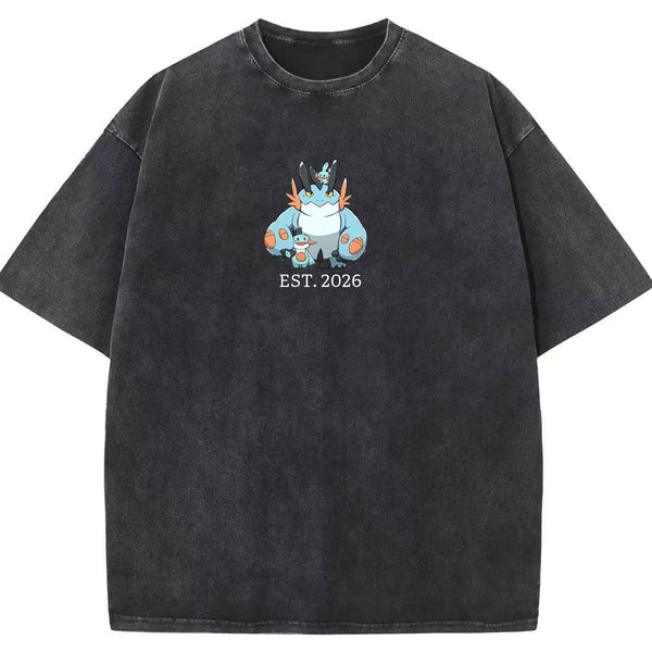 Cute Parent & Kid Swampert Vintage Washed T-Shirt