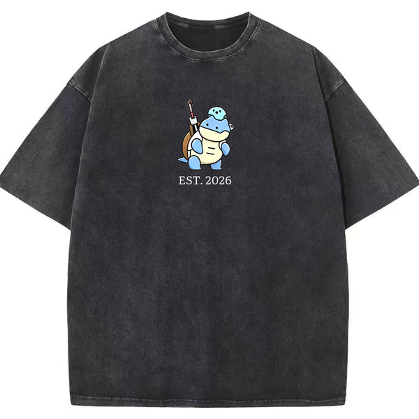 Cute Parent & Kid Blastoise Vintage Washed T-Shirt