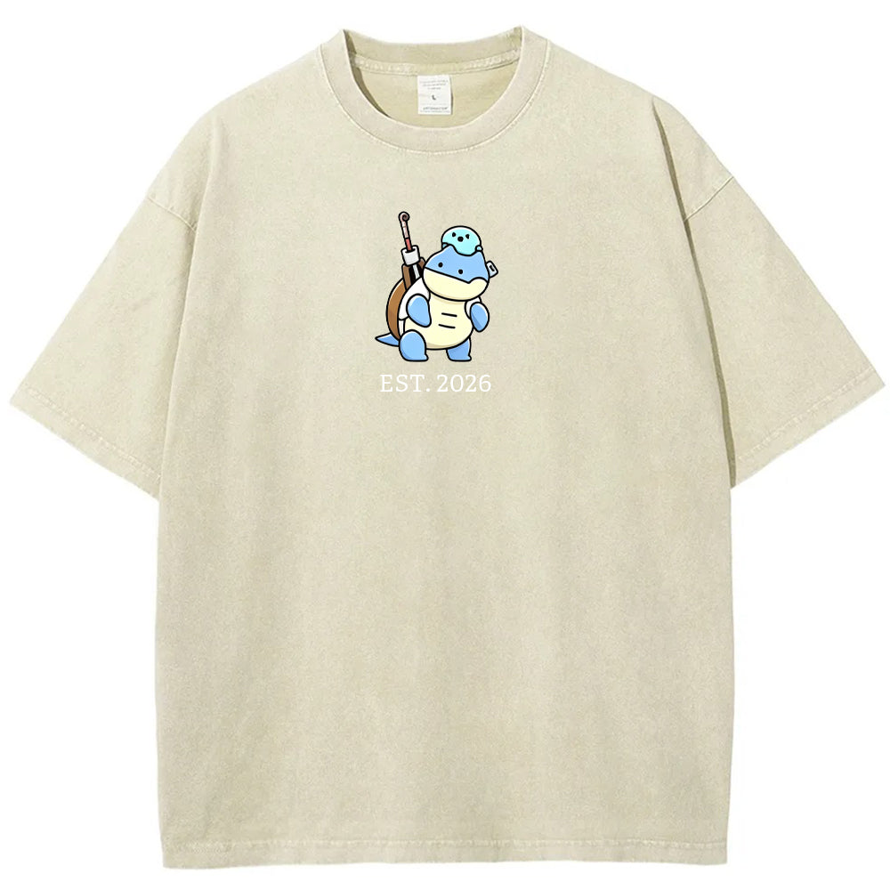 Cute Parent & Kid Blastoise Vintage Washed T-Shirt