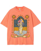 Aquarius Celestial Graphic T-Shirt